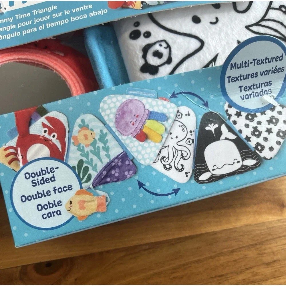 Melissa &‎ Doug Ocean Tummy Time Triangle Baby Toy Infant Developmental NEW